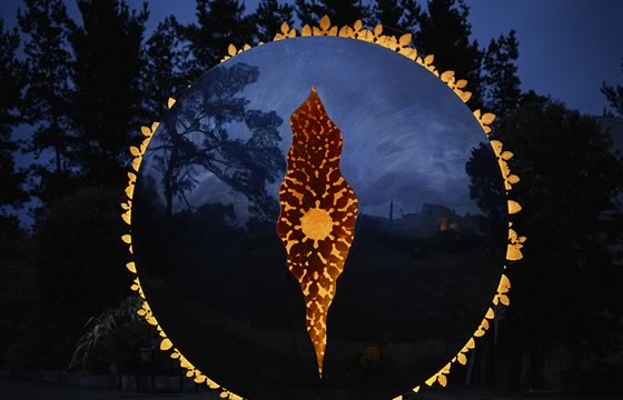 Sculptures with LED lights