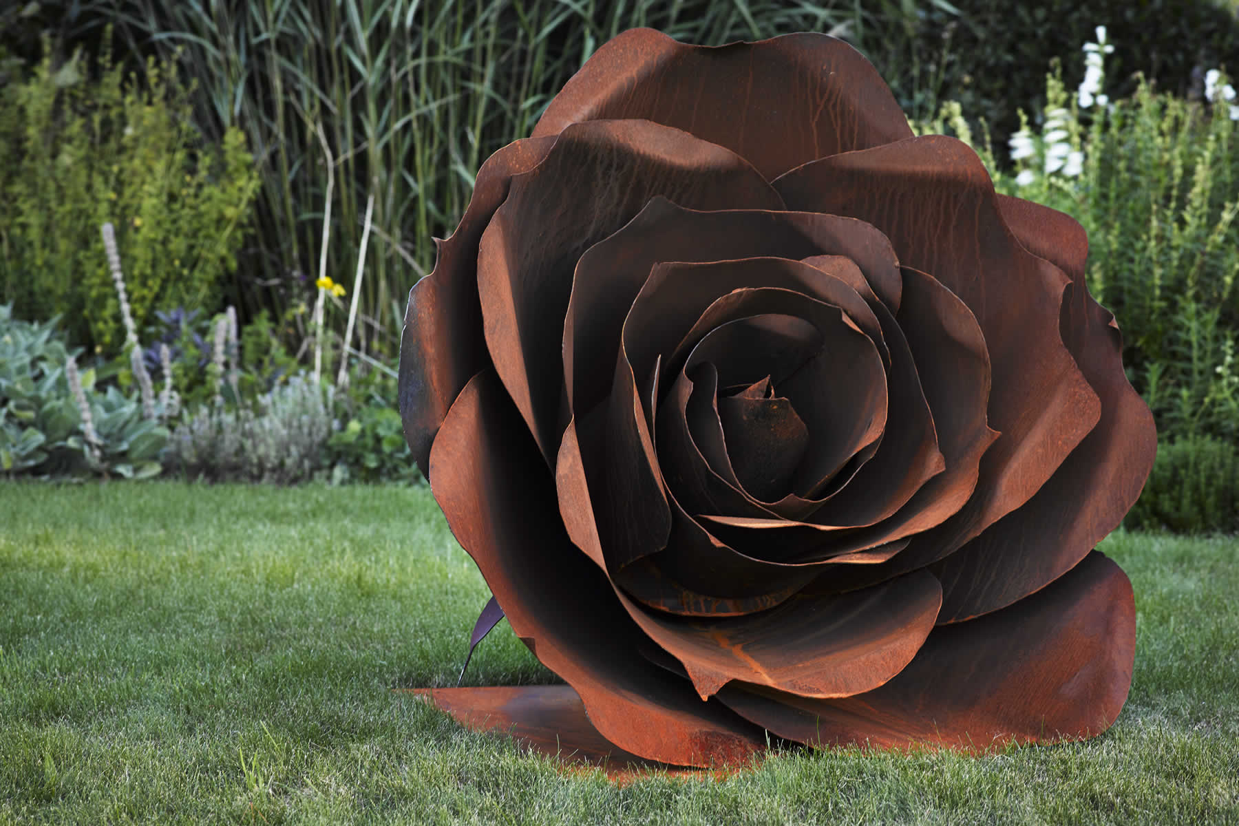 1.3m tall, corten steel