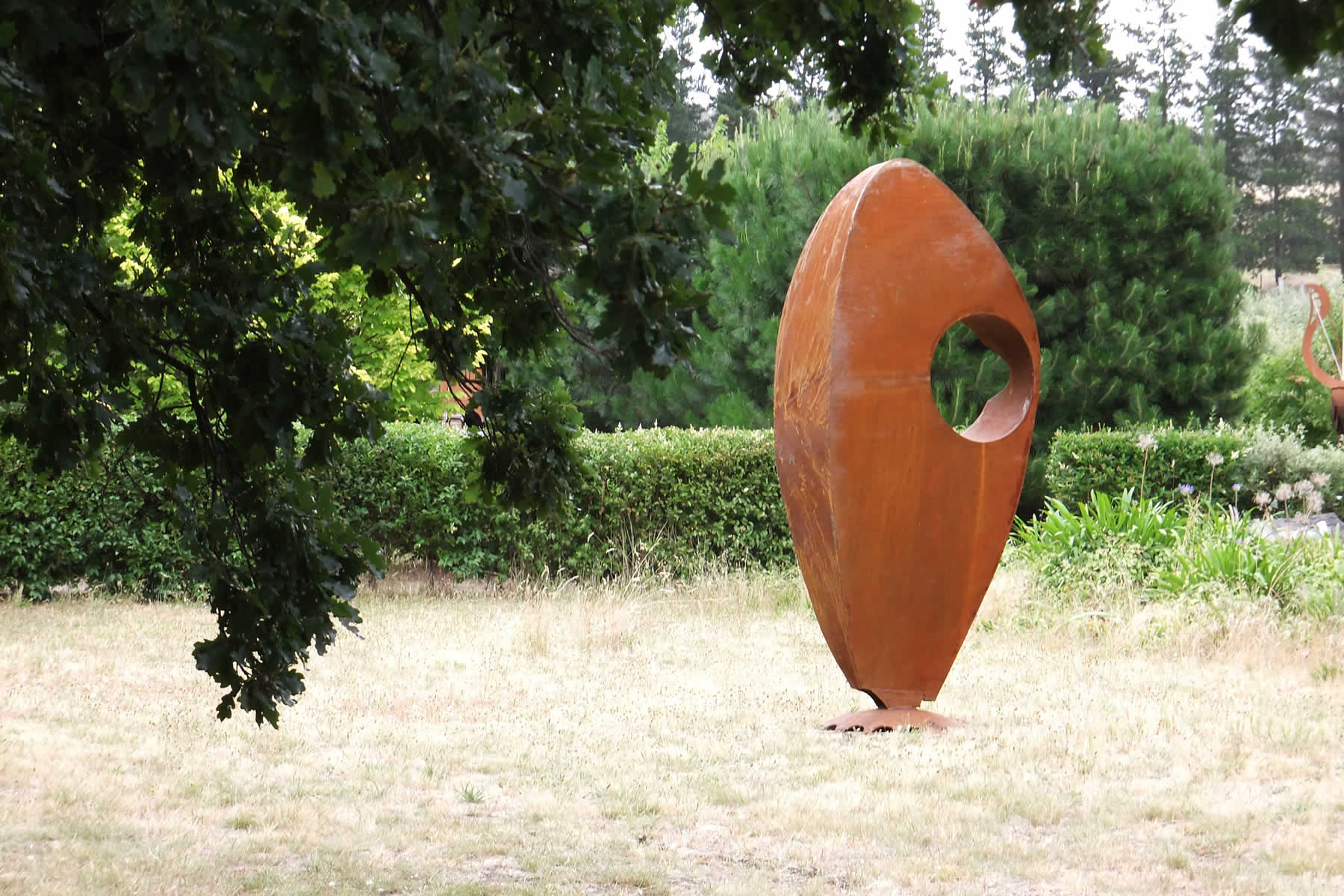 2.4m tall, corten steel